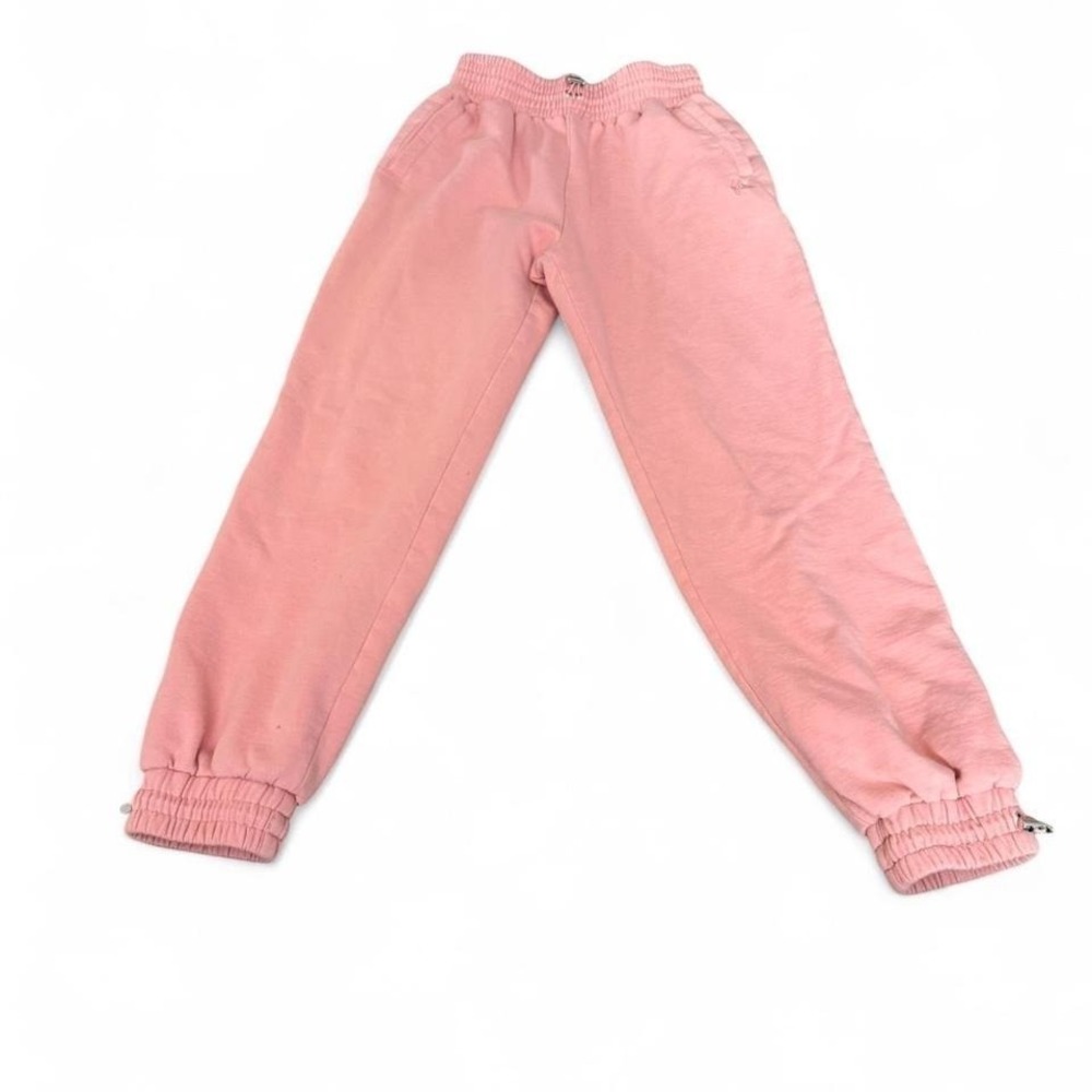 For Love‎ & Lemons Pink Terry Jogger Sweatpants Women's S Drawstring Waist Cinch